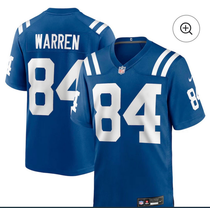 Men Indianapolis Colts #84 Warren blue Nike NFL 2025 jersey->indianapolis colts->NFL Jersey